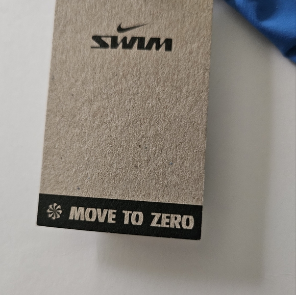 NIKE Swim High Waisted Blue Bikini Bottom SIZE XL *** NWT - Picture 4 of 6